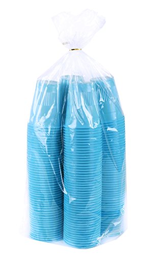 [Tashibox] 5 Ounce Disposable Plastic Cups - 200 Count - Sky Blue #TOP2
