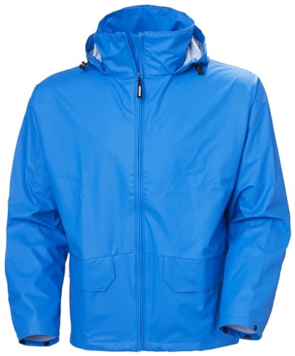 Image of Helly Hansen Workwear Voss Waterproof Mens Rain Jacket Featuring Full Stretch Fabric and Adjustable Hood