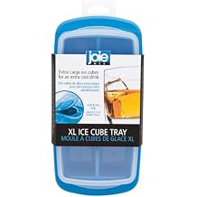 Joie Extra Large Ice Cube Tray, Covered and Stackable, No-Spill Removable Lid, Pop Open Door for Easy Refills, Keeps Ice Fresh, Freezer Durable, Dishwasher Safe, Colors May Vary