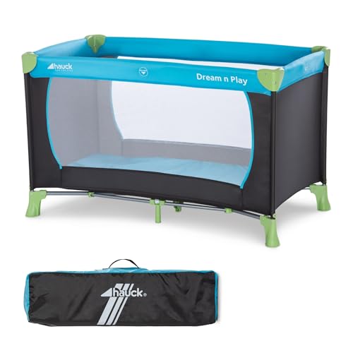hauck Lit Parapluie Dream N Play 120 x 60 cm - Pour Bébés et Enfants de la Naissance à 15 kg, Léger, Pliage Compact, Sac de...