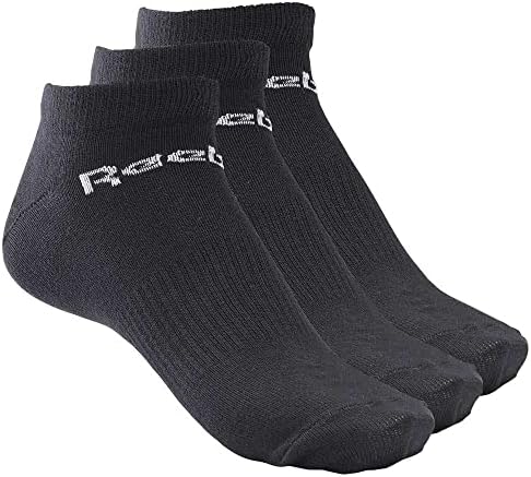 Reebok Active Core Ankle Socks 3 Pairs - Black | Reebok MLT