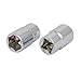 Aexit 3/8-inch Square Hand Operated Tools Drive 13mm Hex 6 Point Shallow Impact Socket Silver Tone 2pcs Model:67as163qo525