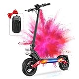 isinwheel 8 OO W Patinete Electrico Adultos GT2, Autonomía 45 km, Carga 150kg, Neumáticos 11', Patinete Electrico Plegable con Absorción de Impactos Cuádruple