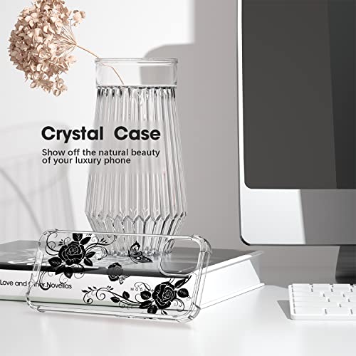 Cutebe Cute Clear Crystal Case For Iphone 13 6.1 Inch 2021 Released, Shockproof Series Hard Pc+ Tpu Bumper Yellow-Resistant Protective Cover With Design For Women, Girls #TOP2