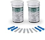 Diabetes Test Strips Blood Glucose Test Strips x 50 & Diabetes Lancets x 50, Blood Glucose Strips, Blood Sugar Test Strips for UK Diabetics in mmol/L (Compatible with Exactive EQ Impulse)