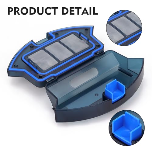 Image of Dust Bin Box Compatible with Eufy RoboVac 11S, 15C, 30, 30C, 35C, 25C, 12, 15T, 35C, G30 Robot Vacuum Cleaner - Waste Collection Dustbin Box Replacement Accessories Spare Parts