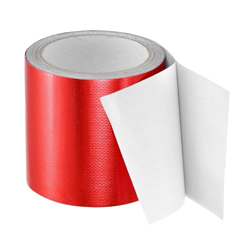 Image of PATIKIL Awning Repair Tape 4 inch x 26ft Waterproof Canvas Tape High Adhesive Tear Repair Patch Kit for PVC Tarpaulin Tent Awning Fabric RV Sail Boat Cover, Red