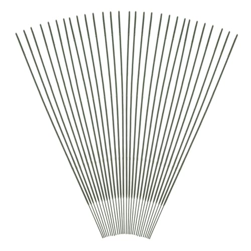 ULDIGI Flexible Flower Stem Wire Set for DIY Arrangements 100pcs Green Iron Wire for Artificial Flowers