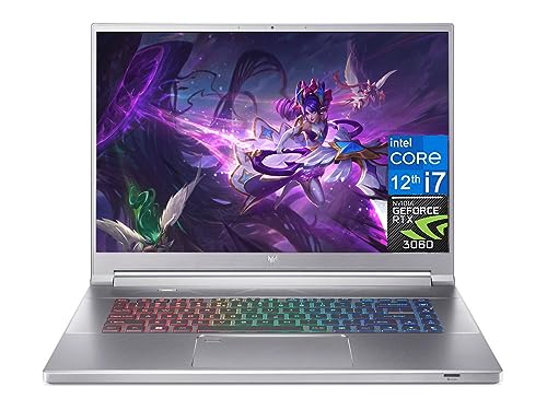 acer Predator Triton 300 SE Gaming Laptop 2023 Newest, 16" 240Hz Display, Intel Core i7 12700H Processor, NVIDIA GeForce RTX 3060 Graphics, 32GB DDR5 RAM, 1TB SSD, Backlit Keyboard, Windows 11 Home