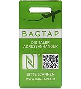 Bagtap - Etichetta Digitale Per Bagagli Con NFC E QR Code, Silicone Impermeabile IP68