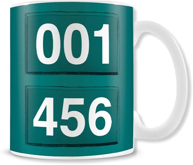 Pyramid International Squid Game Mug Officially Licensed Netflix Mug 11oz (Numbers), Green, 11 ounces - Image 3