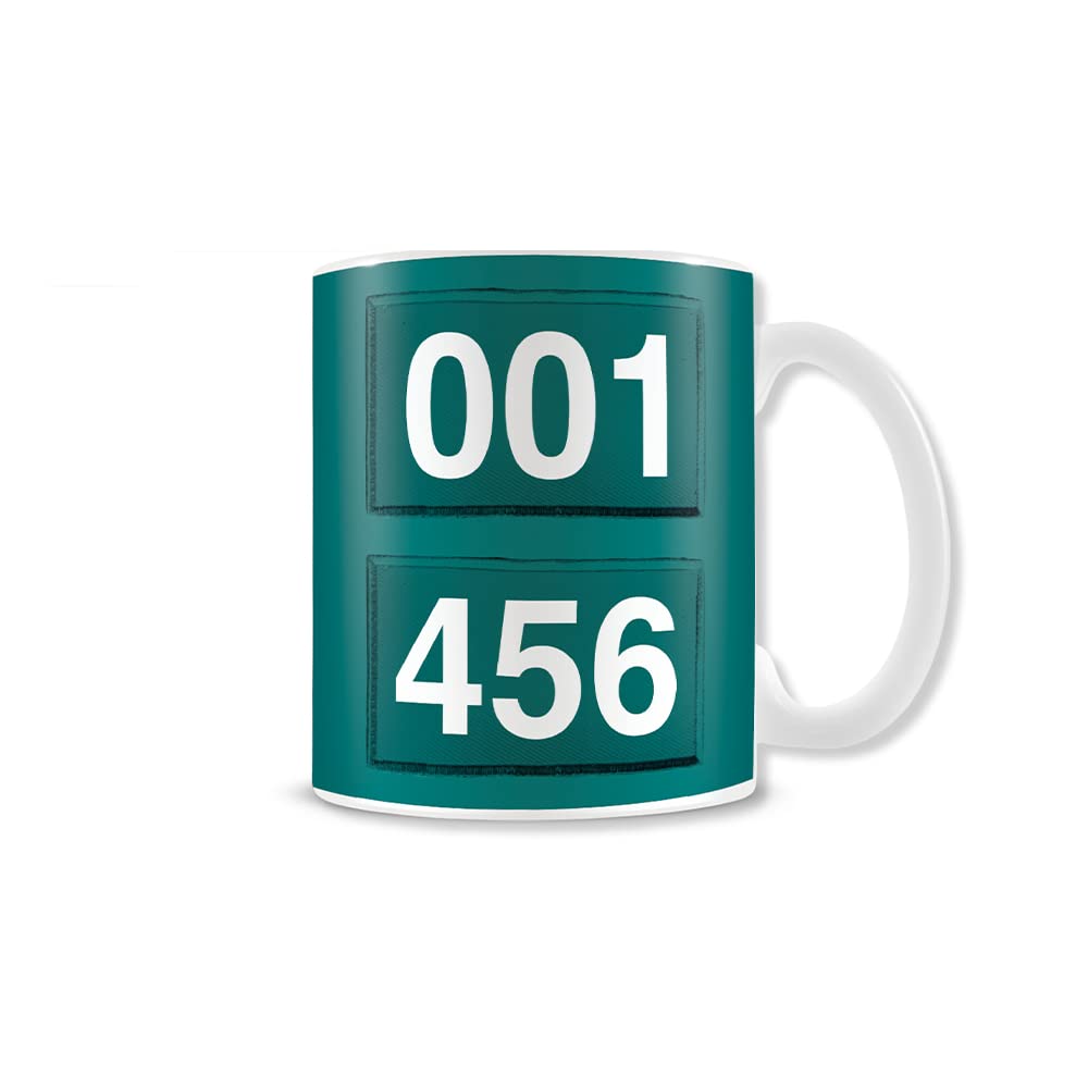 Taza Juego Del Calamar 3D Capucha Máscara Triangular – Producto Oficial Netflix, 500ml Cerámica
