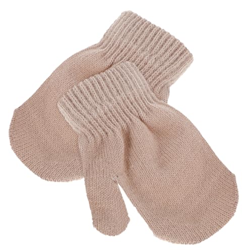 Milisten Warm Knitted Gloves for Boys and Girls Toddler Winter Gloves Beanie Gloves Scarf Baby Winter Mittens Boys and Girls Winter Warm Mittens Infants Mittens