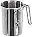 Produktbild RÖSLE Messbecher, Hochwertige Messkanne mit Maßzahlen innen und außen, Inhalt 0,5 L, Edelstahl 18/10, Rundumschüttrand, Drahtgriff, Gastroqualität, spülmaschinengeeignet, Silberfarben