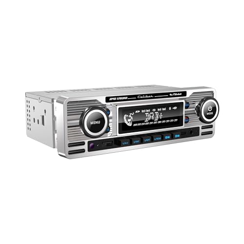 Caliber RMD120DAB-BT Radio de Coche con Dab + y Bluetooth - Aspecto Retro - Cromado