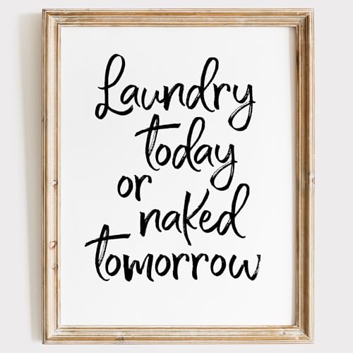 Laundry Room Decor Art Print - Unframed - 8x10 | Transform Your...