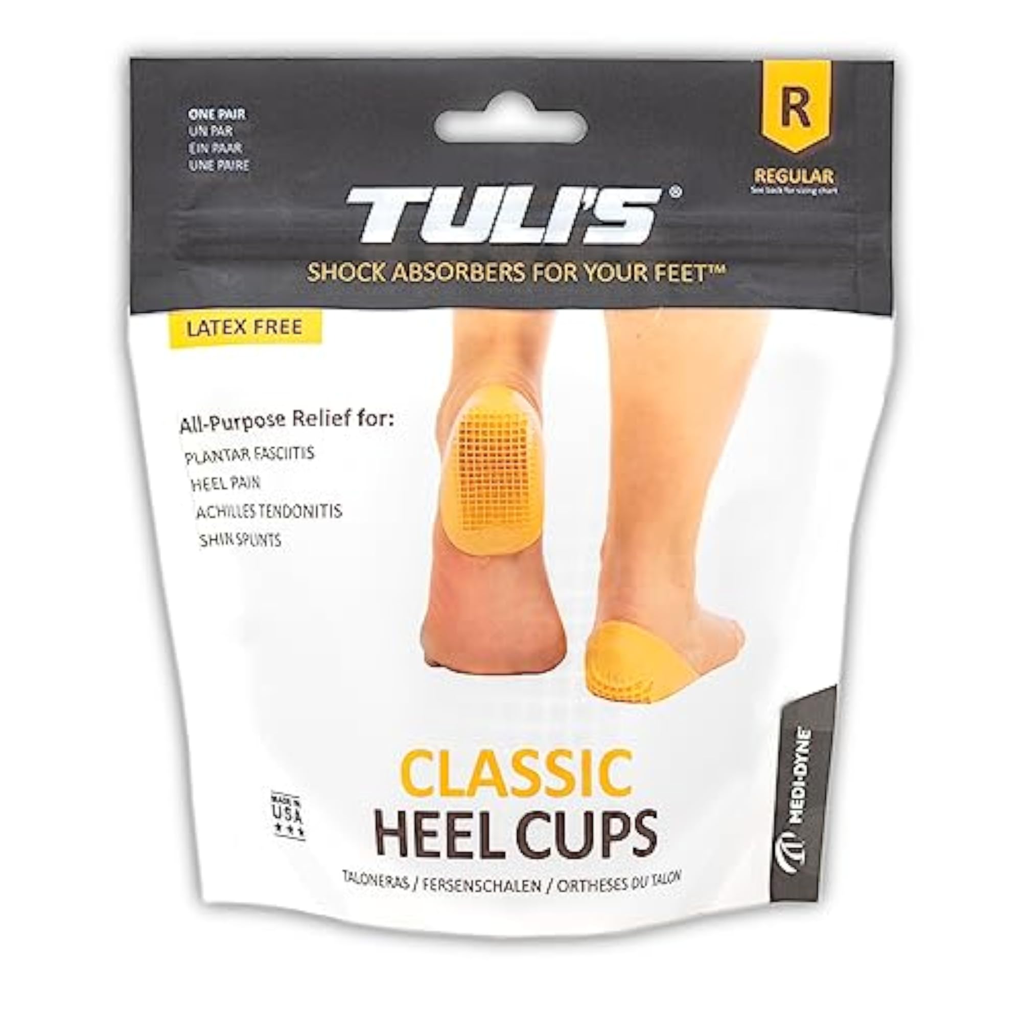 Tuli's Classic Heel Cups, Large (Over 175lbs)