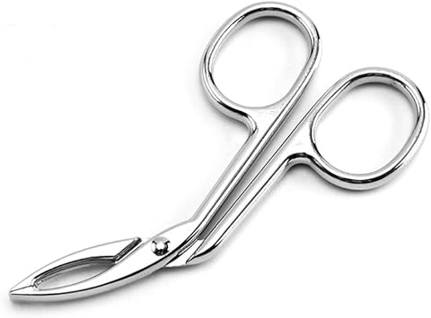 Eyebrow Plucker Stainless Steel Elbow Clip Scissors Tweezers Slanted Puller Extension Eye