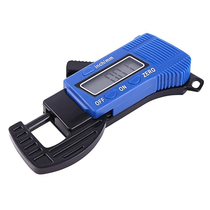Urbanroducts 1pcs 0-12mm 0.01mm 0.0005inch Precise Electronic Micrometer Digital Dial Thickness Meter Width Measure Tools with LCD Display