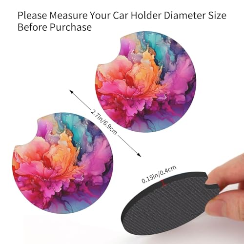 Portavasos para carro 2 piezas antideslizante impermeable miniatura 2