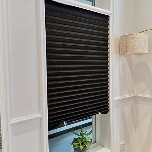 Maloki Pleated Window Shades,Temporary Window Blinds Cordless Light Filtering Pleated Fabric Shade Room Darkening Shades For Office,Living Room,Bedroom - 24 X 59 Inch (Fits Windows 15-24 Inch)… #TOP1
