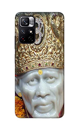 Image of PRINTFIDAA Sai Baba Lord Shiridi Great God Hinduism Hindu Religious Printed Designer Hard Case for Redmi Note 11T (5G) Back Cover -(e) RPM1005