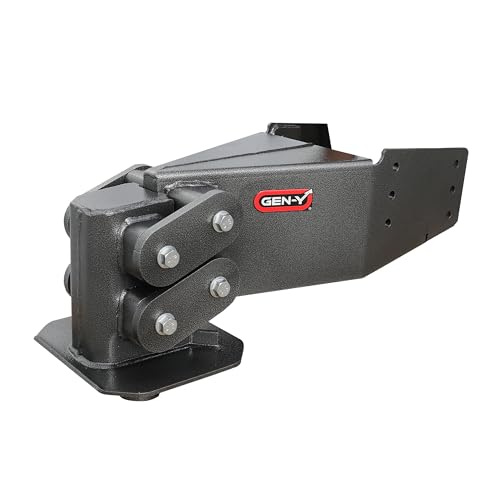 GEN-Y Hitch Rhino Fifth Wheel King Pin Box - 3,500 lbs - 4,500 lbs Pin Weight, 30,000 lbs Towing Capacity, Check Fitment Chart, Made in USA, Silver