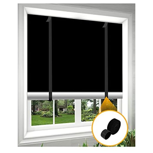 Estor Opaco Sin Taladrar 240x140cm, Aicoya Tela Opaca Oscurecedora con Ventosa 12, 16 Hook Y Loop, Presilla Reutilizables, 3m Hook Y Loop, Cortado A Medida, PortáTil De Viaje Temporal Permanente