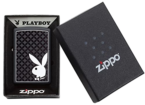 Zippo Playboy Black & White Rabbit Pocket Lighter