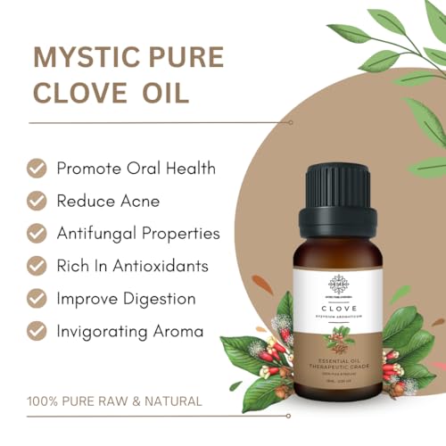 Image of Clove Essential Oil | 100% Pure & Undiluted Therapeutic Grade | Oral Care, Skin & Hair Care & Antioxidants - 15ml