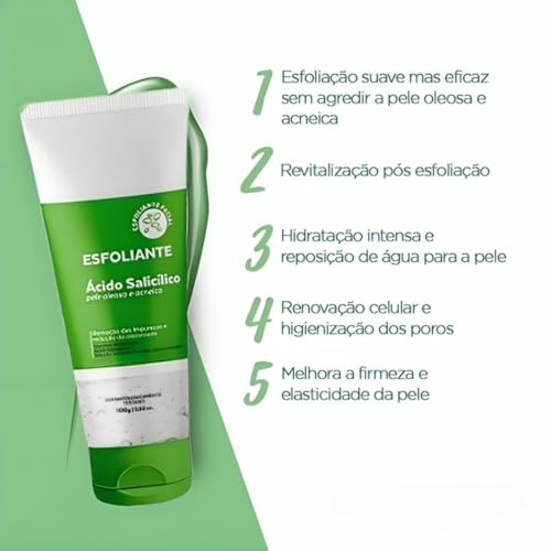 Kit Esfoliante Facial Skin Care Dermachem Gel Hidratante Facial Vitamina C Sabonete Vitamina C Esfol