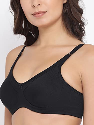 Image of Macrowoman W-Series Nine to Five Bra for Women in Cotton Poly Fabric, Seamless Wire-Free Full Coverage for Daily Comfort & Support