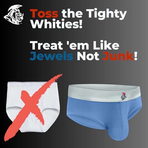 Real Men Modal Briefs A Pouch 5xl 3pk Blu/Gnmtl Gry/Hthr Gry Mens Underwear Pouch For Balls Sexy Briefs For Men Men's Supportive Underwear3