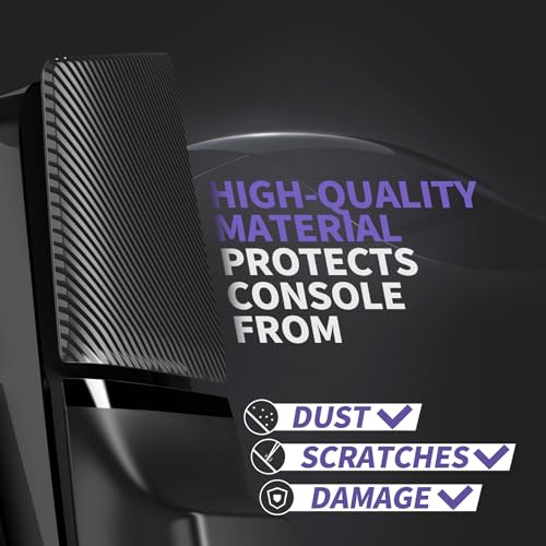 eXtremeRate eXcover Console Replacement Top Bottom Cover Compatible with ps5 Slim Disc Edition, Side Panel Faceplate Back Plate with Cooling Vent Shell Compatible with ps5 Slim Disc Console - Black by eXtremeRate - Image 5