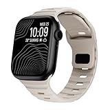 Soft Silicone Waterproof Strap Compatible with Apple Watch Ultra Band 49mm 46mm 45mm 44mm 42mm 41mm 40mm 38mm,Men Women Sport Bands for iWatch Series 10 9 8 7 6 5 4 3 2 1 SE Ultra