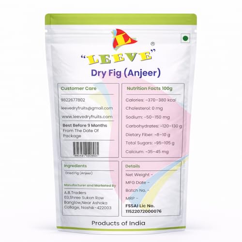 Image of Dried Figs (Anjeer) 2 Kg| Naturally Sweet & Fiber Rich | Soft & Fresh Handpicked Dry Fruits | Healthy Snack | Leeve