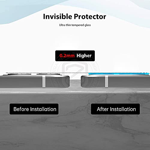 [2 Pack] Zuslab Camera Lens Screen Protector For Iphone 13 Mini/Iphone 13 Tempered Glass-Anti-Scratch 9H Hardness Hd Clear #TOP7