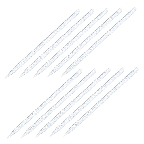 NULYLU Nail Pusher Cuticle Remover Double Sided Nail Stick Cuticle Cleaner Reusable Manicure Tool