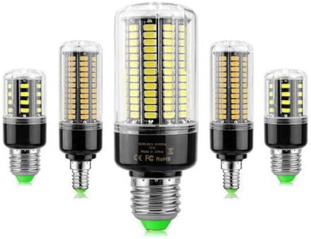 KLED 4Pack LED Corn Bulb, Super Bright, 12W(100W Equivalent), 1200 lumen, Warm White, LED Light Bulb, Medium Base E26, CRI 85+, For Garage Warehouse High Bay Barn Backyard (Warm White-2700K, 12 Watts)
