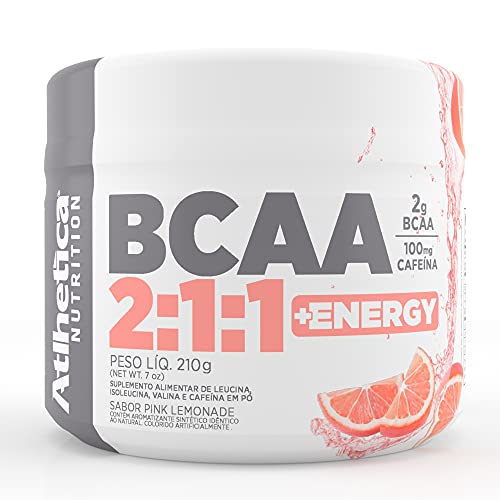 Bcaa 2.1.1 + Energy - 210G Pink Lemonade - Atlhetica, Athletica Nutrition