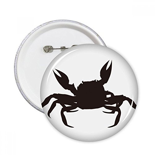 Badge bouton crabe noir XXL pour personnaliser vos vestes en jean en terrasse