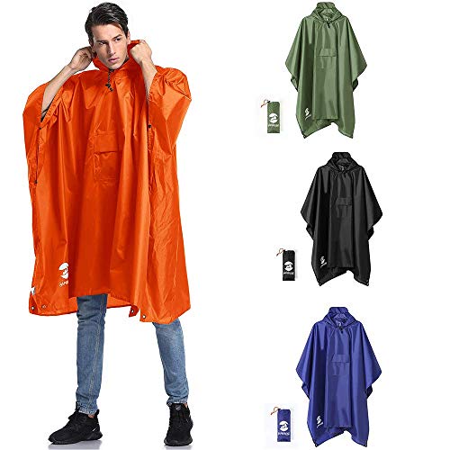 Stylish Multi-Color Rain Ponchos for Family Women Men( 4 Bundle Pack)