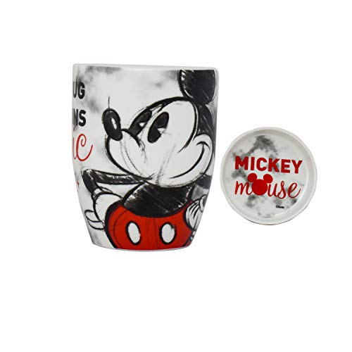 FUNKIDS 1754-17 Taza para Café con Tapa Disney Mickey...