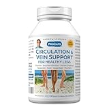 ANDREW LESSMAN Circulation, Vein Support for Healthy Legs 30 Capsules - High Bioactivity Diosmin, Butcher's Broom, Visibly Reduces Swelling and Discomfort in Feet, Ankles, Calves, Legs