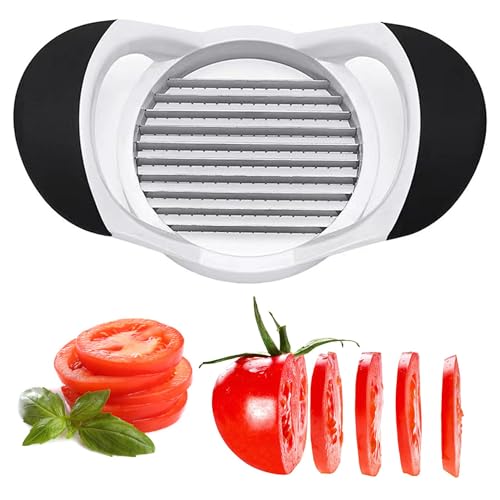 Dragonfly Clip Tomato Slicer, Stainless steel tomato slicer, Vegetable Slicer,10 Sharp Blades Tomato Slicer Tool, Easy Grip Handle Lightnweight Kitchen Tool, Time-Saving Tomato Cutter