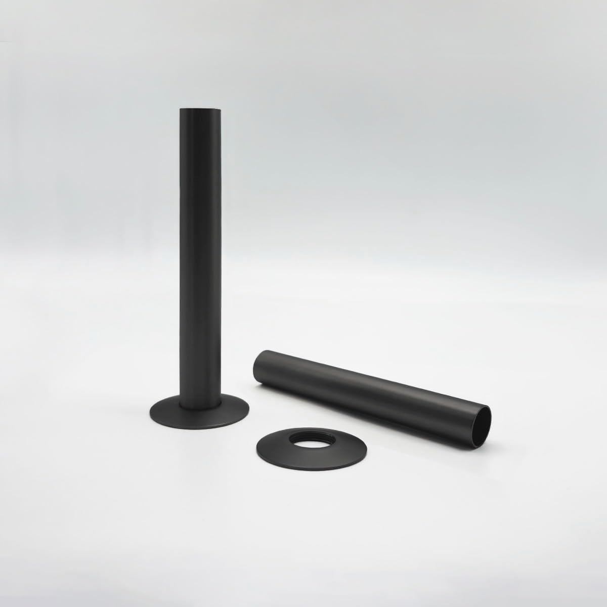 Brushed Gun Metal 130mm Pipe Sleeving Kit