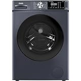 CHiQ Lave-linge CFL80-14586IM3XA, Chargement frontal 8 kg,Space Pro,Moteur Inverter stable, 1400 tr/min, Programme intelligent à IA, Fonction vapeur, Lavage rapide 15 minutes, 15 cycles lavage, Gris