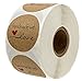 500 Stück Kraftpapieraufkleber, handgefertigte Aufkleber Etikett mit Liebesaufklebern zum Backen von Geschenktüten Hochzeitsumschlag Thanksgiving