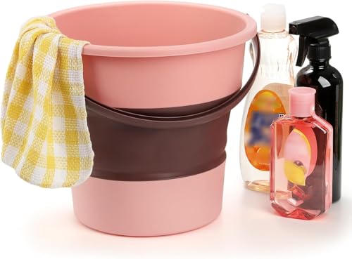 Image of 10 L Silicone Bucket Foldable Collapsible Water Bucket for Bathroom Cleaning Car Washing Camping, Beach Trips, Fishing, Outdoor Travel, Household Use | Portable Lightweight Multicolored
