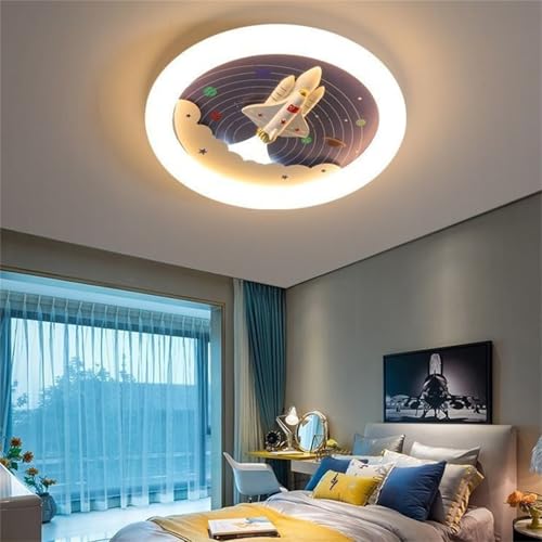 Plafonnier LED Dimmable Télécommandé à Intensité Variable pour une Chambre Moderne - 7